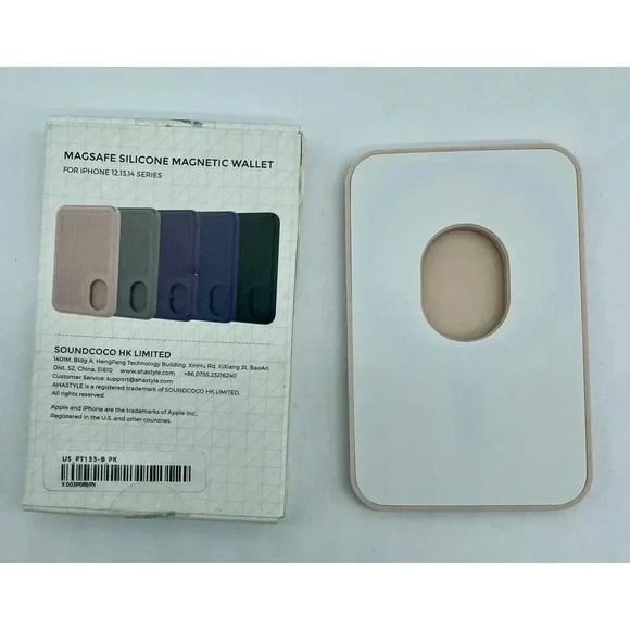 MagSafe Silicone Magnetic Wallet For iPhone 15/14/13/12/Pro Max/Pro/Plus/Mini - Picture 3 of 9